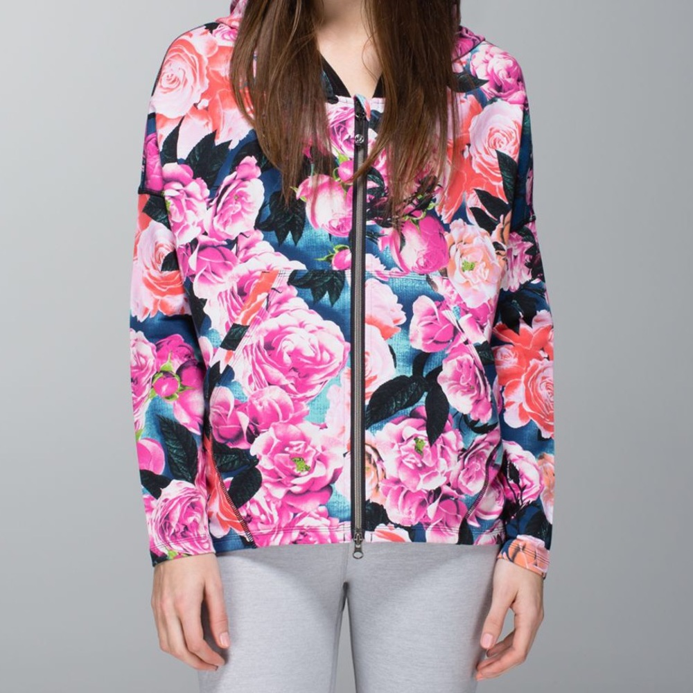 Lululemon Secret Garden Rose Pattern Hoodie